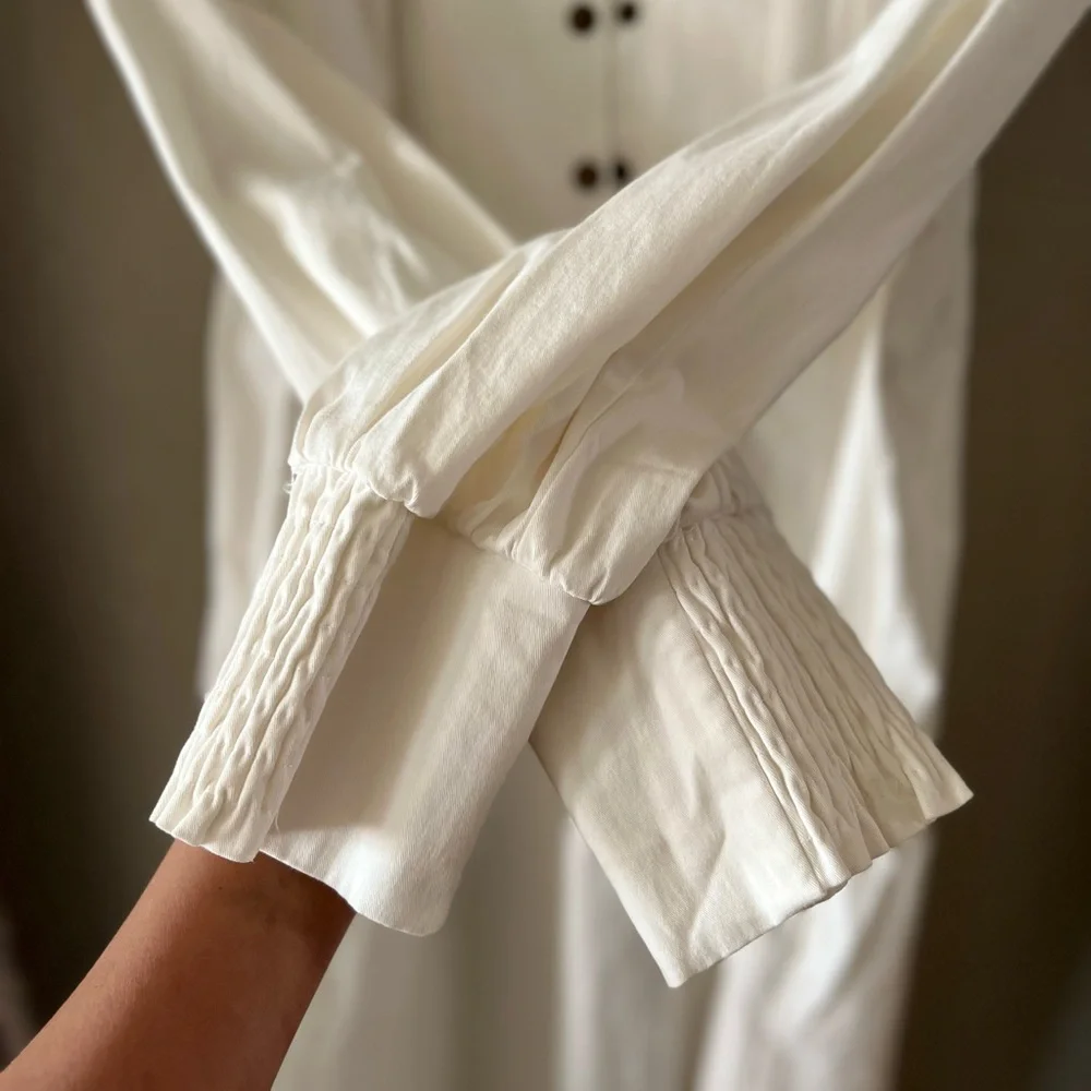 Pomander Place White Button-Down Dress - Picture 3 of 10